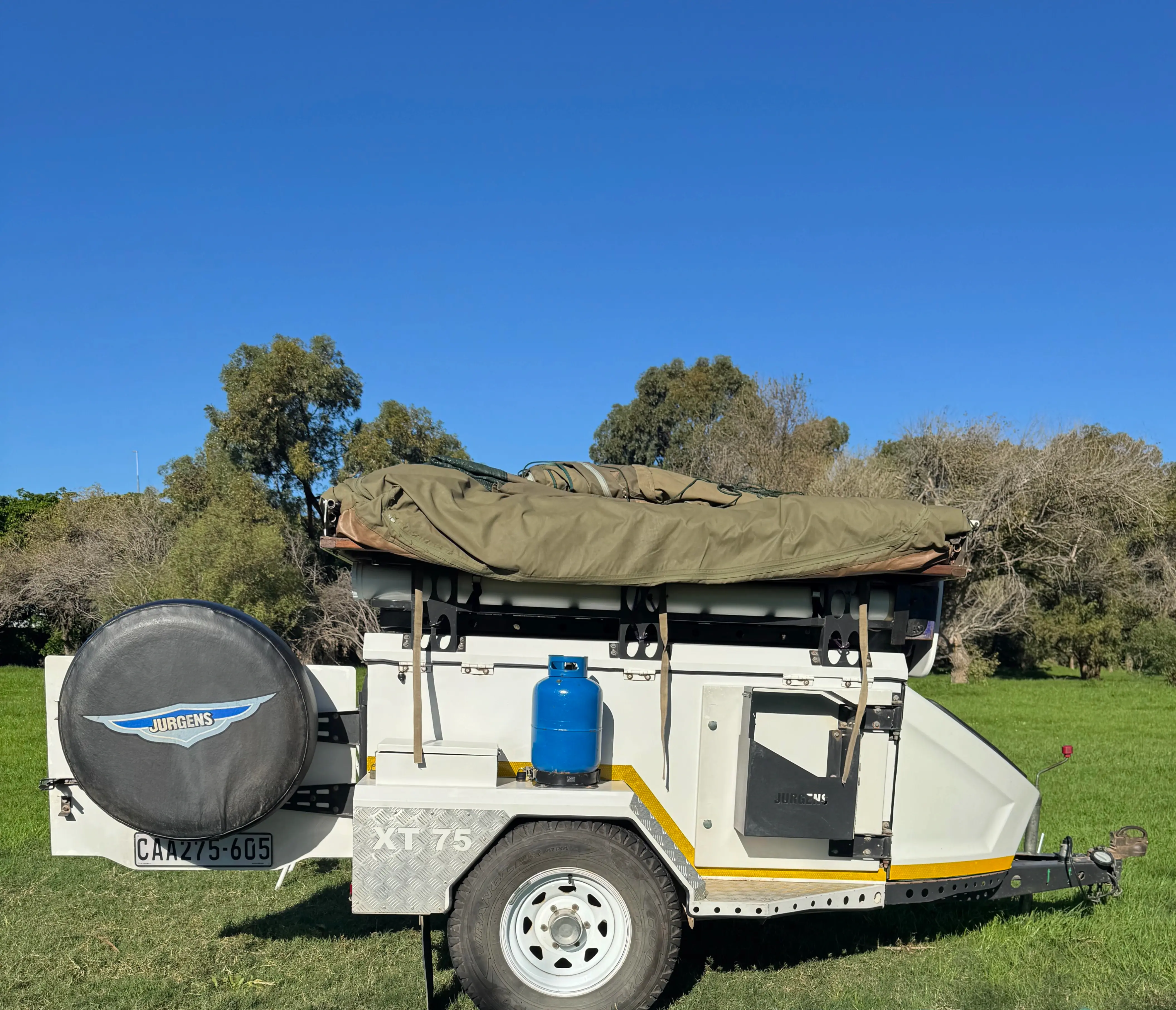 Tertia off-road camper trailer rental in Cape Town